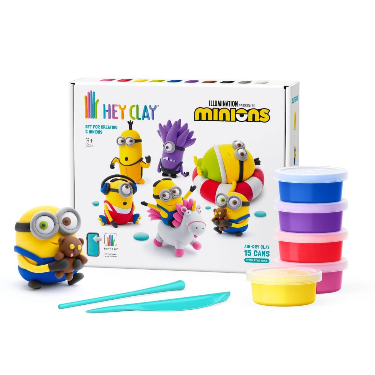 Plastilina interactiva Minions (15 botes)