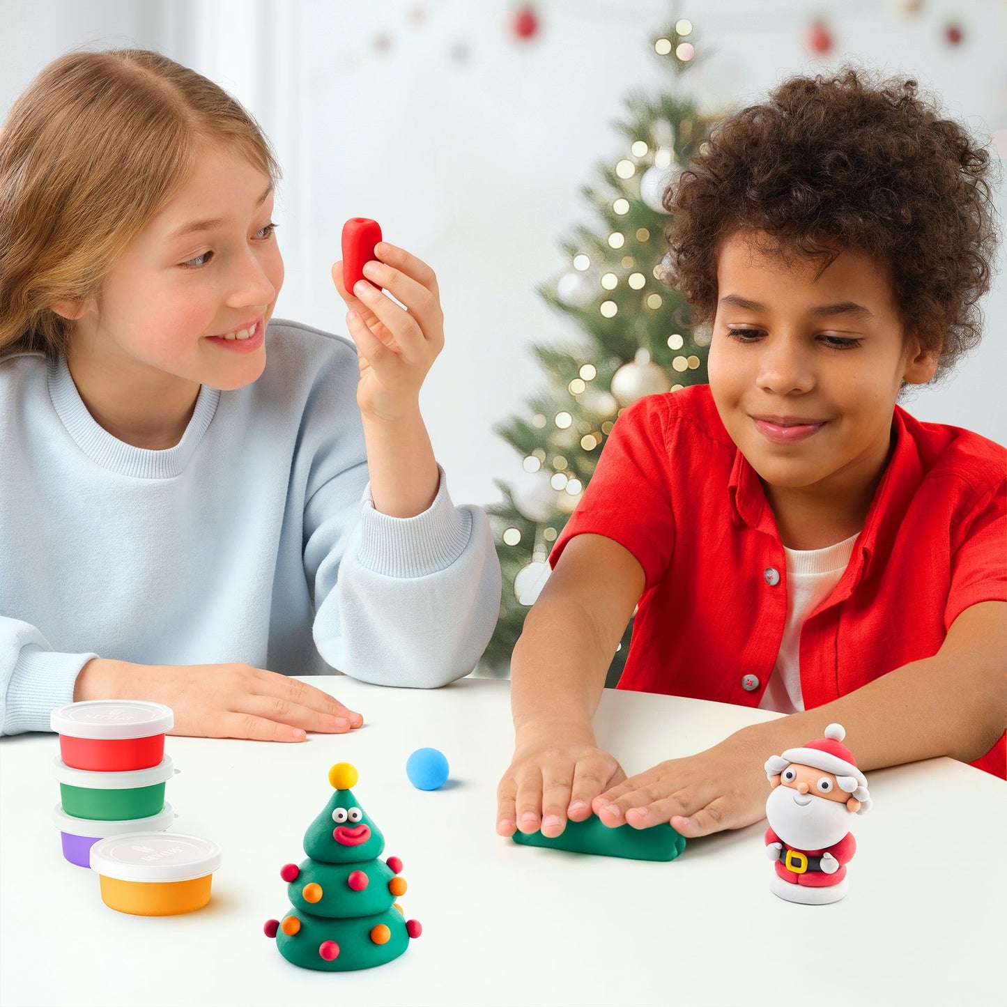 Plastilina interactiva Navidad (15 botes)