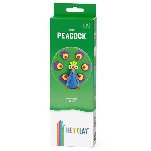 Plastilina interactiva Pavo real (3 botes)