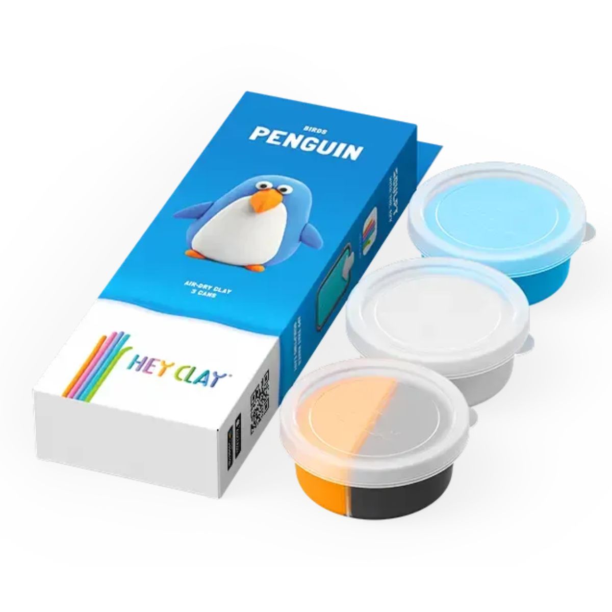 Plastilina interactiva Pingüino (3 botes)