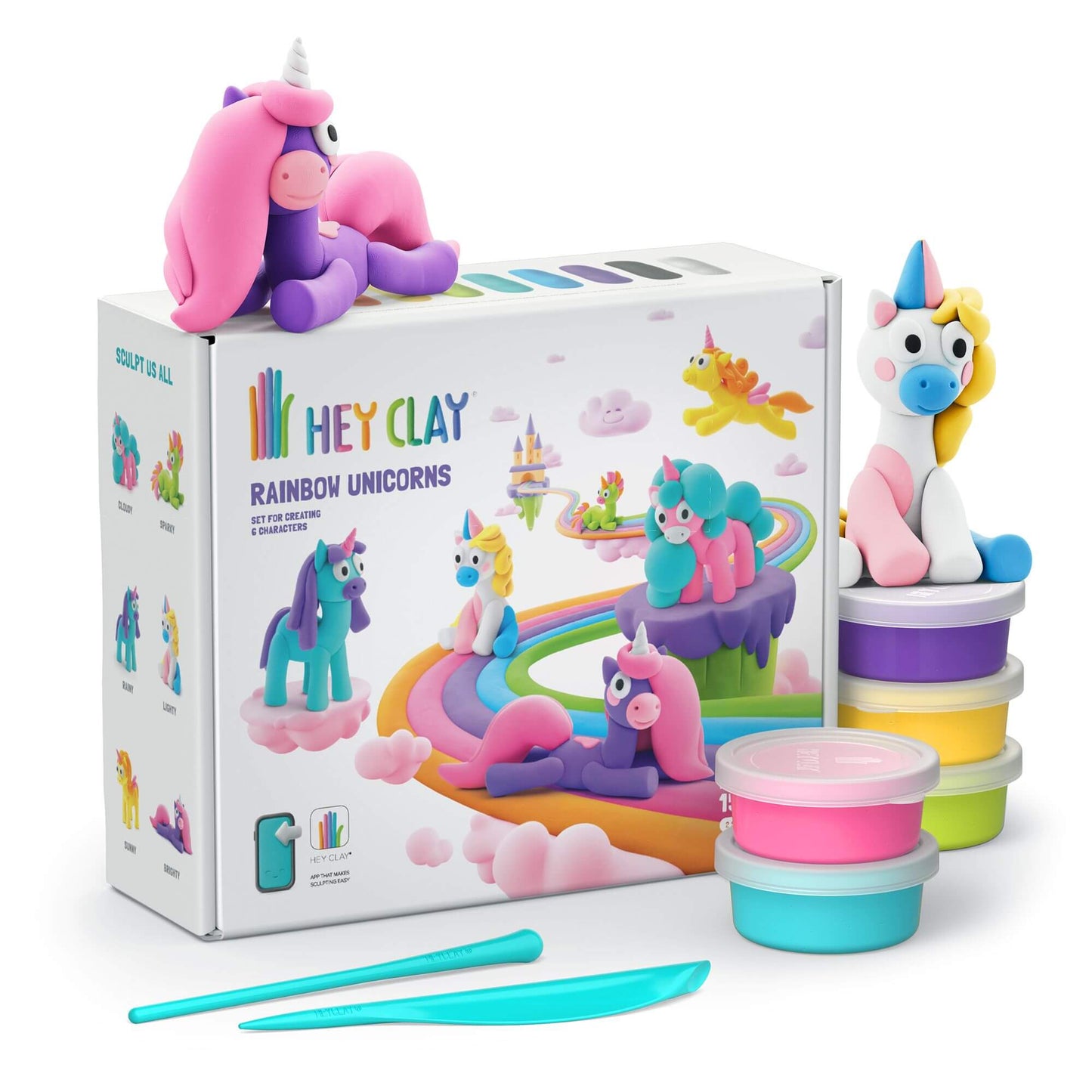 Plastilina interactiva Unicornios (15 botes)