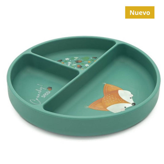 Plato de silicona Zorro