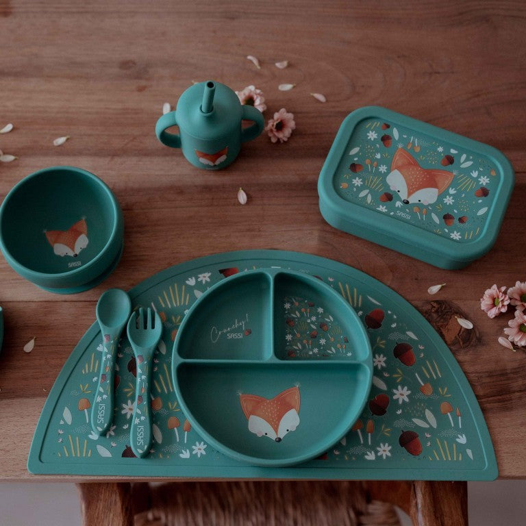 Cubiertos de silicona Zorro