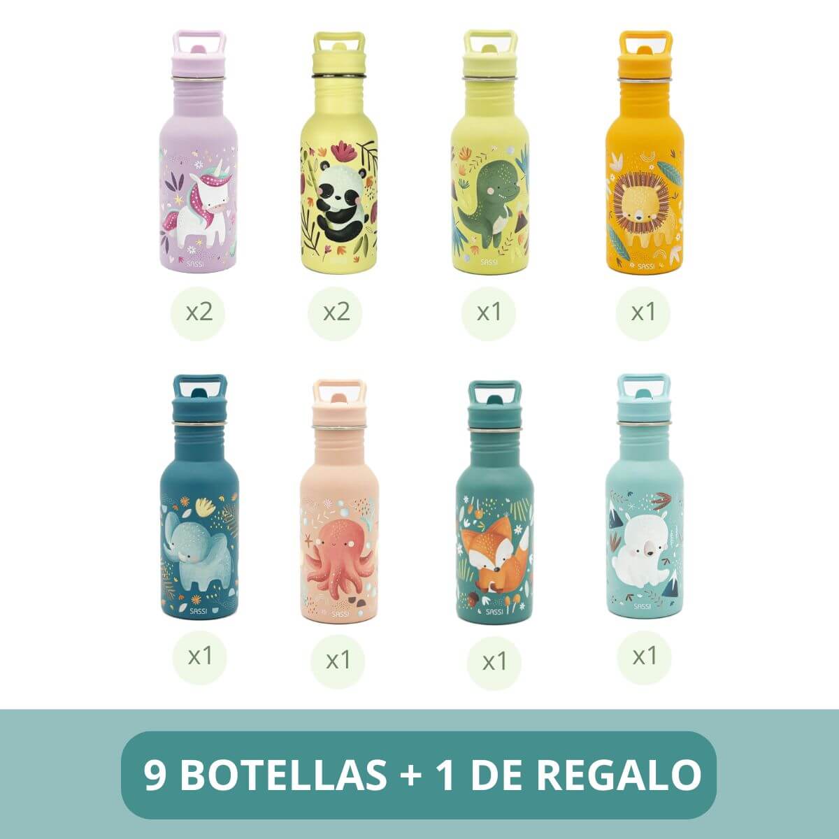 Promo 9 botellas + 1 GRATIS