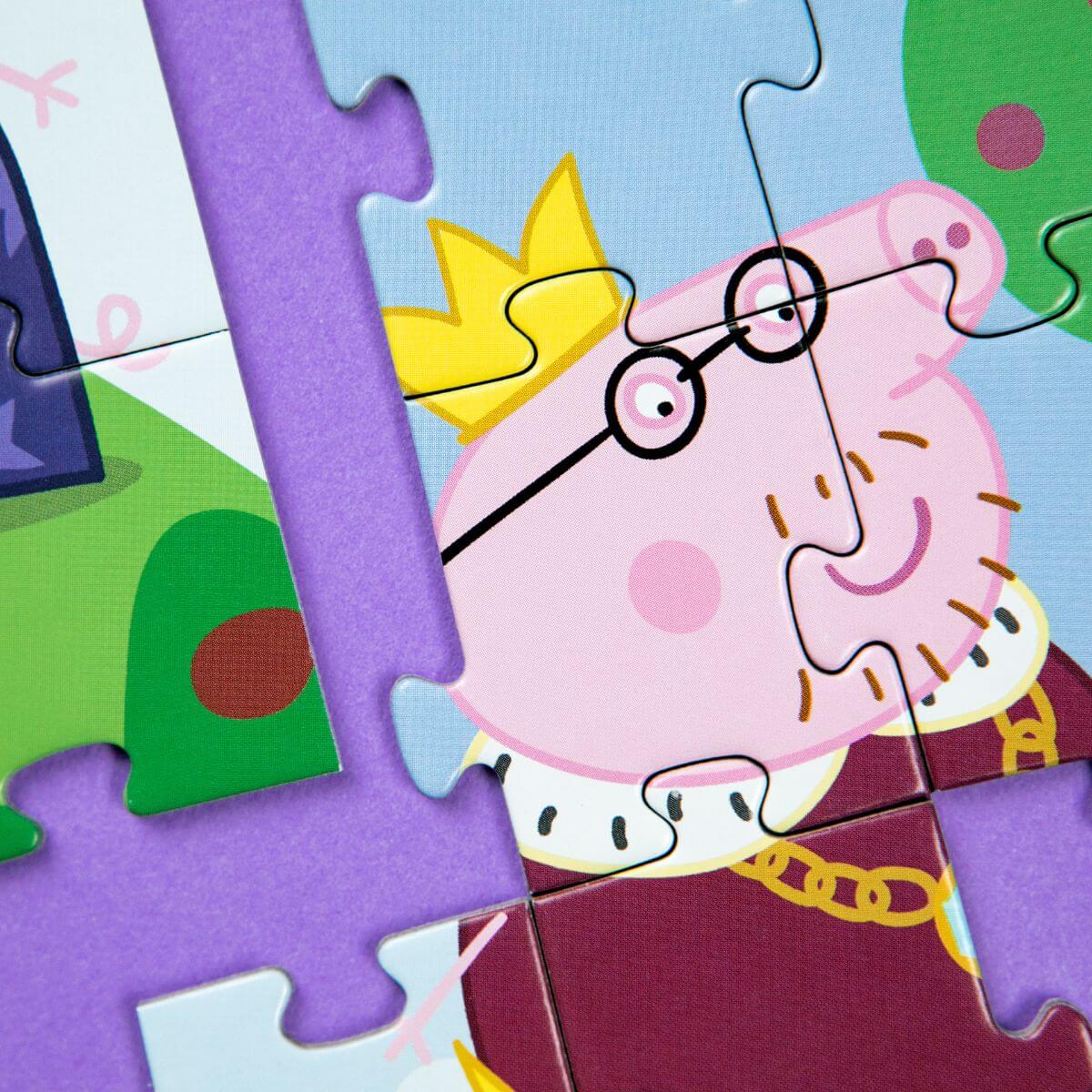 Puzzle 2 en 1 para colorear Peppa Pig Banquete (60 piezas)