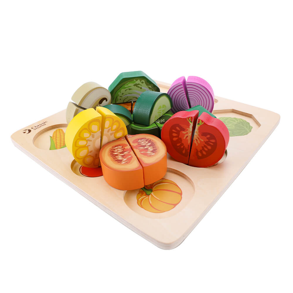 Puzzle Cortar verduras