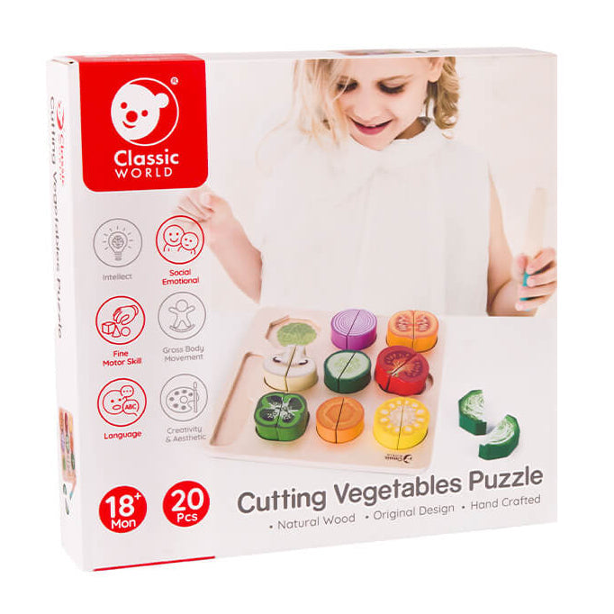 Puzzle Cortar verduras