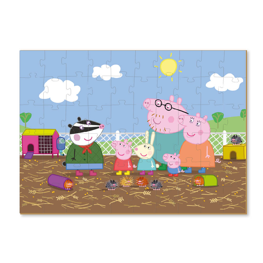 Puzzle Peppa Pig con figura de George Pig (60 piezas)