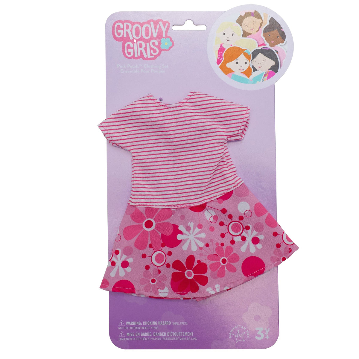 Conjunto Groovy Girls Vestido Pétalos rosa