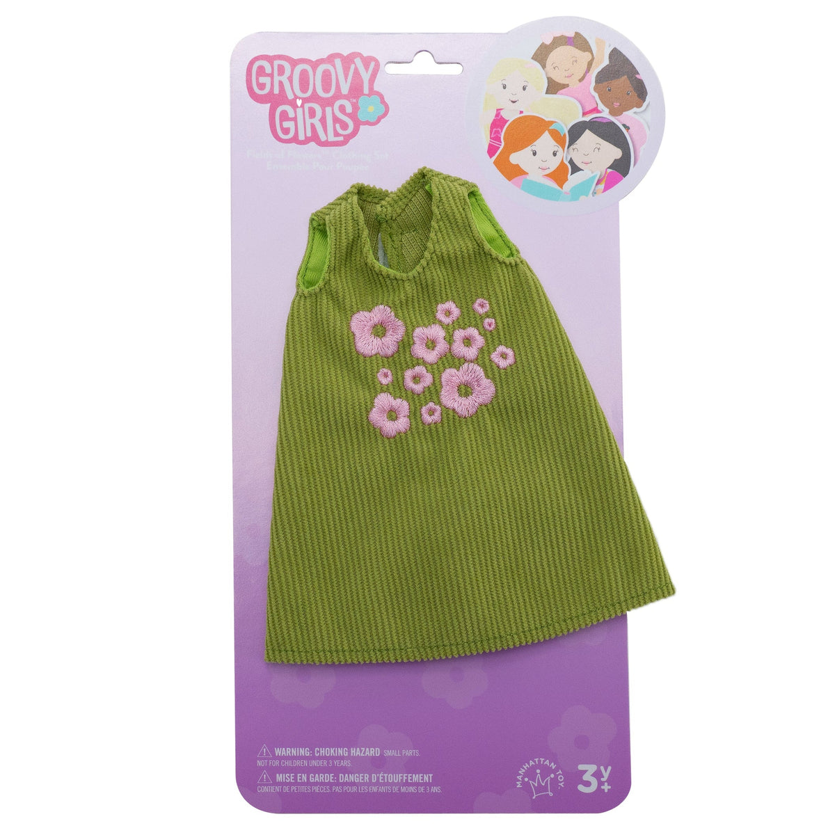 Conjunto Groovy Girls Vestido Verde con Flores