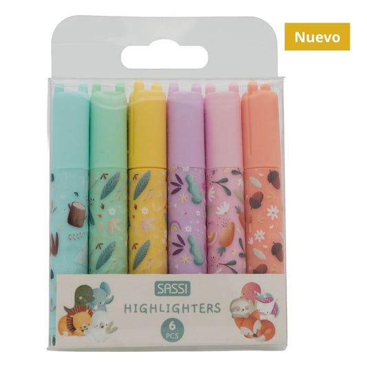Set de 6 Mini Subrayadores
