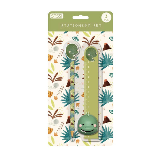 Set de papelería Dinosaurio