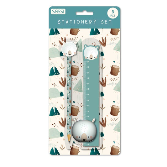 Set de papelería Oso Polar