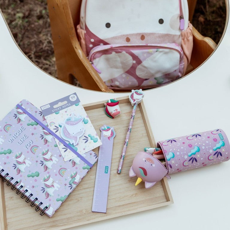 Set de papelería Unicornio