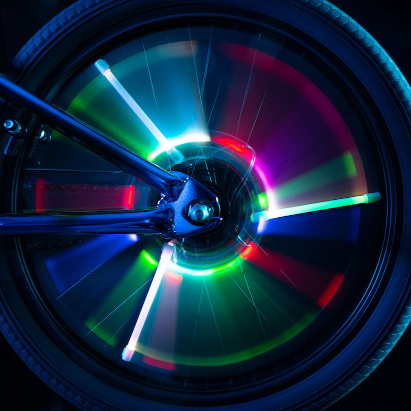 Tubos luminosos Multicolor para Radio de Bicicleta