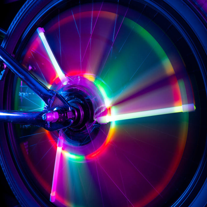Tubos luminosos Multicolor para Radio de Bicicleta