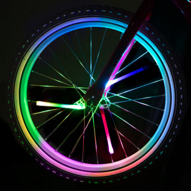 Tubos luminosos Multicolor para Radio de Bicicleta