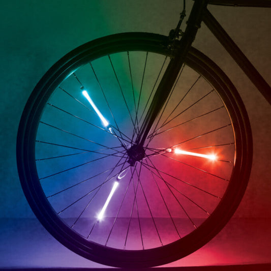Luc de rueda de bicicleta recargabl con color RGB Luc de rueda de bicicleta recargabl con color RGB