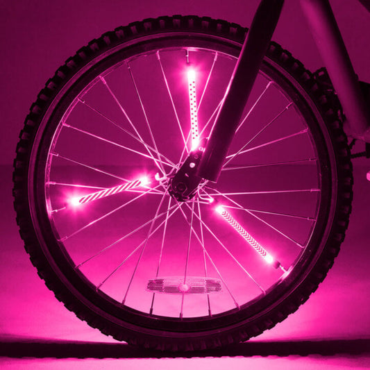 Tubos luminosos Rosa para Radio de Bicicleta