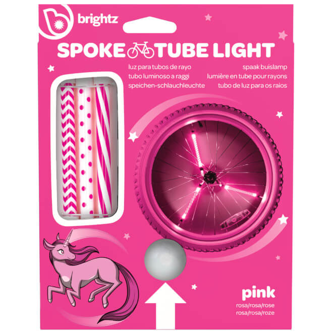 Tubos luminosos Rosa para Radio de Bicicleta