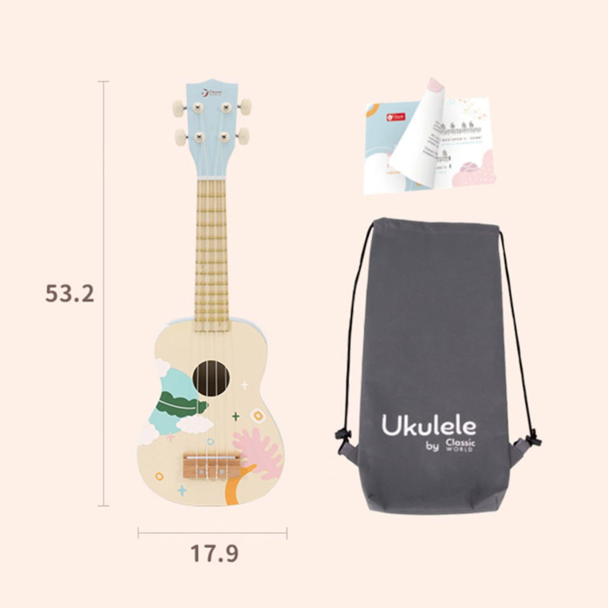 Ukelele Iris azul