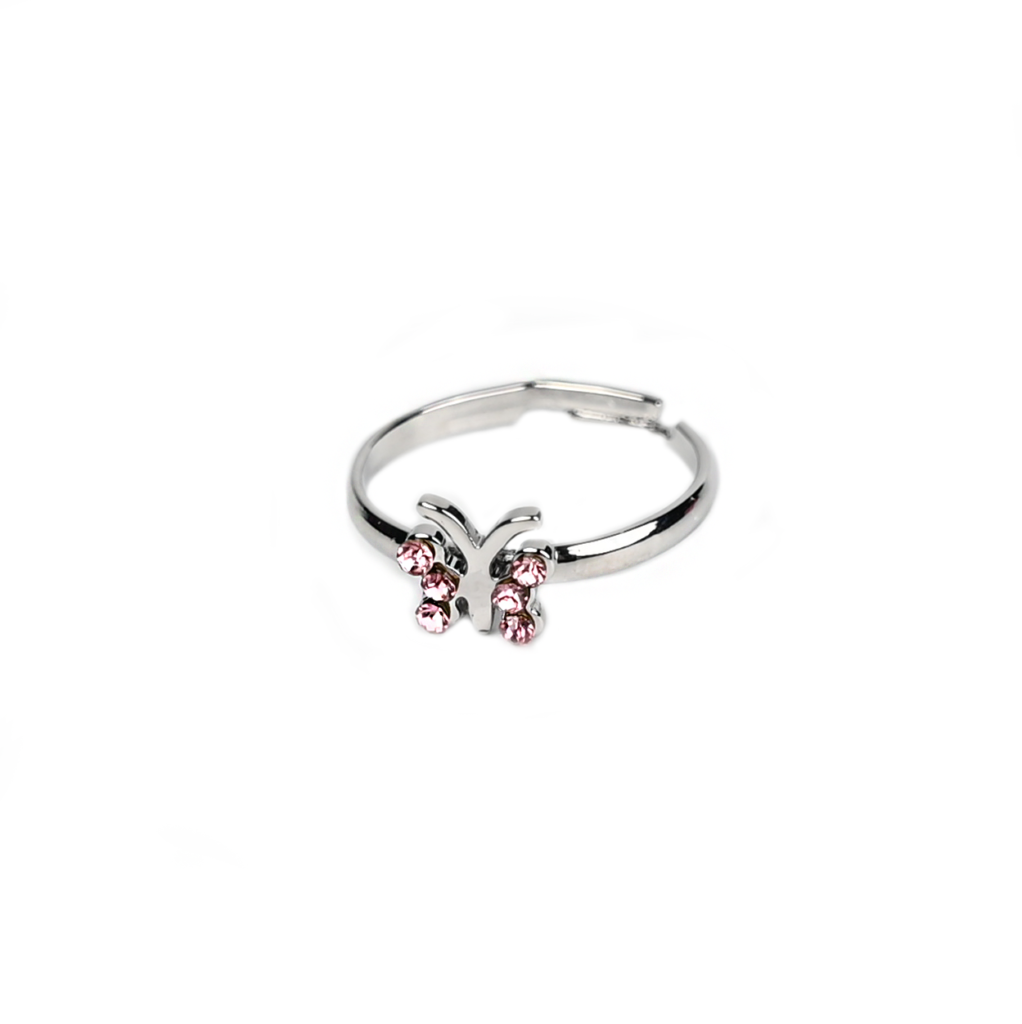  Anillo - Diamantes Mariposa Rosa