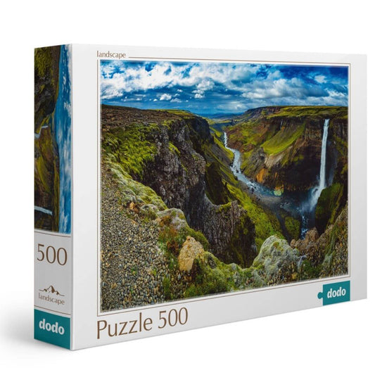 Puzzle Cascada Haifoss (Islandia)