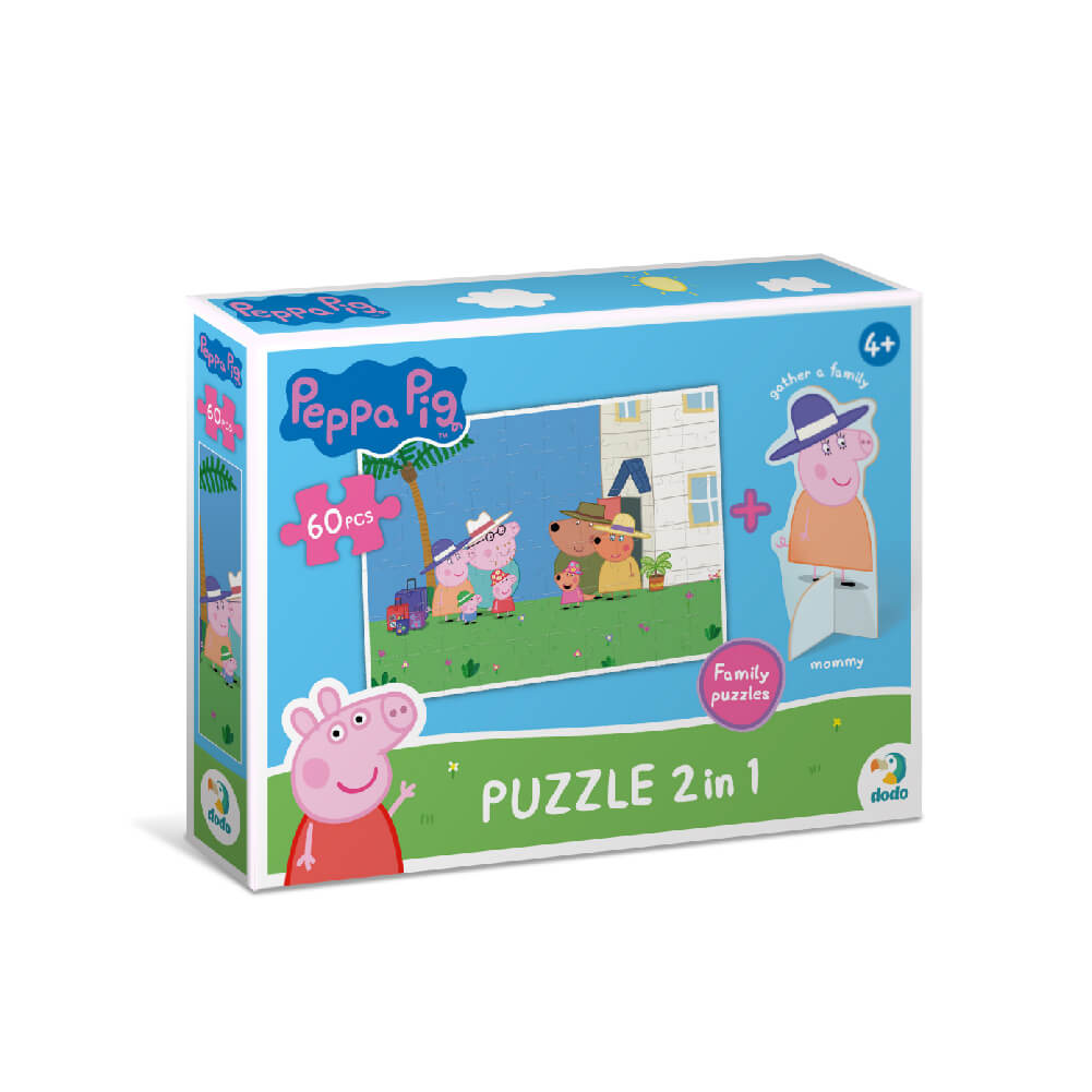 Puzzle Peppa Pig con figura de Mamá Pig (60 piezas)